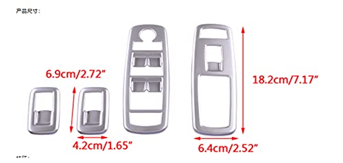 Cubierta de marco de botón de elevación de ventana de coche 2011-2021 3