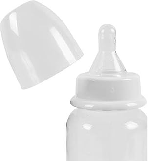Pack of 12 Baby Bottles Silicone Teat Newborns BPA Free 250ml Clear Design