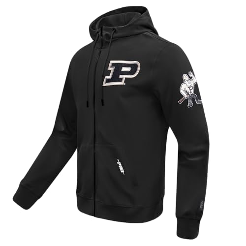 Image of Pro Standard Mens College Classic Chenille Cotton Double Knit Full Zip Hoodie
