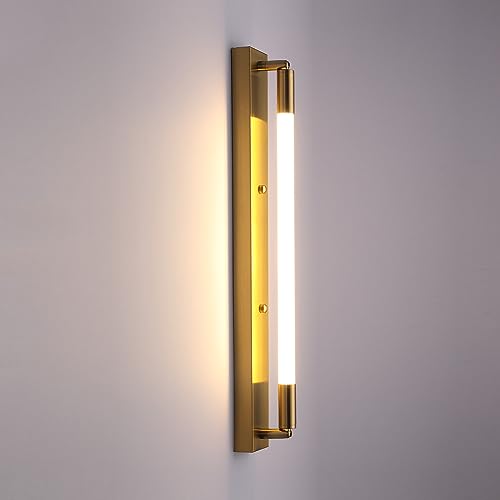 Apliques LED de Pared de Barra Larga, luz Industrial Moderna de 9 W, lámparas Antiguas de Interior, Pantalla acrílica Blanca para Dormitorio, baño, Sala de Estar, Pasillo, D, 3000 K