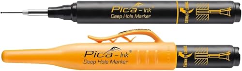 Pica INK Black Permanent Deep Hole Marker Pen Fine Tip 150-46