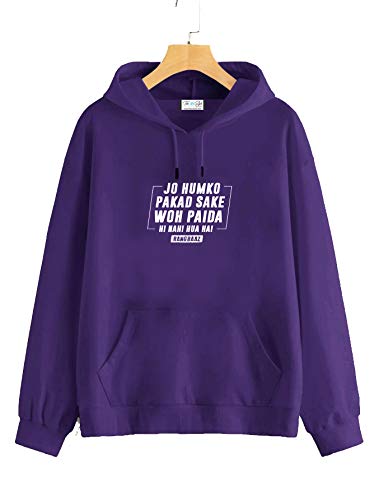 Image of The SV Style Random Print Graphic Print Pullover Hoodie, Black, Long Sleeve with Kangaroo Pocket 320 GSM Fleece Inside