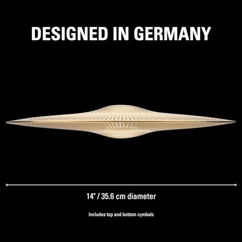 Meinl Cymbals Practice HCS Hihat – 14 Zoll (Video) Schlagzeug Becken Paar (35,56cm) – mit geringer Lautstärke – Messing – traditionelles Finish (P-HCS14H)