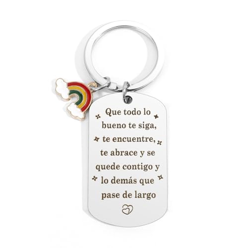 Bluckincle Presente amiga, porta-chaves motivador, presente para colega, presente de menina, porta-chaves amigos, porta-chaves para homem, porta-chaves para mulher, presente de Natal, Inspirar 2
