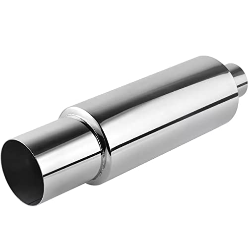 Mota Silencieux Sport Voiture Chromé Tuning 51mm 2.0 pouces sortie 76mm 3.0 pouces Echappement Accessoire Equipement Inox