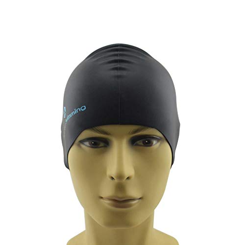 #DoYourSwimming »Franklin« Zwemmuts met oordopjes & neusclip, unisex van duurzame kwaliteit siliconen (elastaan), zeer elastisch, past zich perfect aan elke hoofdvorm aan. Zwart - Image 7