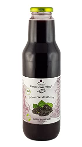Schwarze Maulbeere - Bio Maulbeersaft - 100% naturtrüber Direktsaft - 6 x 750 ml Cover