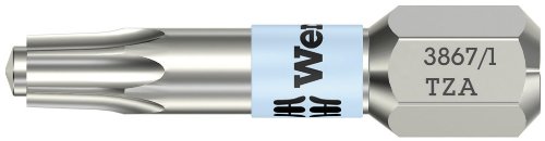 WERA 071050 Torx #10 Bit with Central Pin Tip and 1/4" Drive