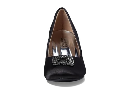 Badgley Mischka Girl's Marcy Jewel Toe Pump (Little Kid/Big Kid) Black 6 Big Kid M2