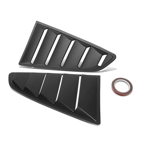 Compatible For Ford Mustang 2015 2016 2017 2018 2019-2023+ Rear Quarter Side Window Scoop Louvers Sun Shade Cover Wind Vent Air