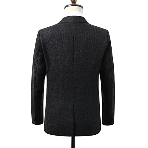 ZHCHAO (Anzug + Hose, koreanische Version, britische Version mit Streifen, Business, zweiteiliges Set, für Hochzeit, lässig, Gentleman – Bild 4