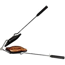 Sandwich Maker Toaster Sandwich Pan Nonstick Coating Gas Sandwich Hand Toaster Hot Sandwich Maker Panini Press Size 15.5 X 5.5 X 1 Inch