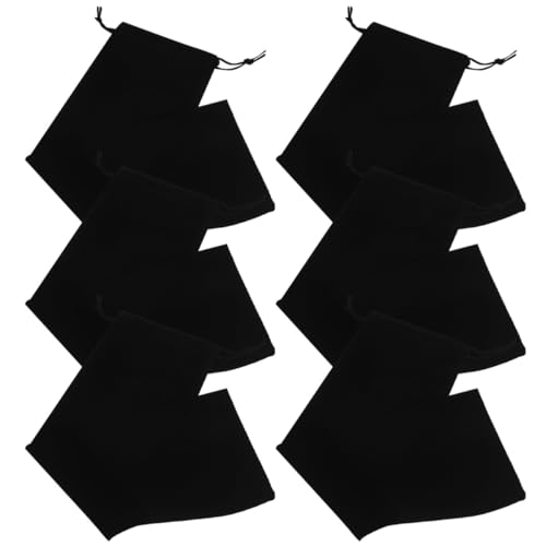 Zerodeko 6 Stück Reisetaschen für Lockenstäbe und Haarglätter Flanell Aufbewahrungsbeutel mit Kordelzug Schutz für Haarstylinggeräte Reisen