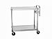 PVIFS AUC2048 Utility Cart with 2 Adjustable Solid Shelves and Handle, 400 lbs Shelf Capacity, 48" Length x 20 Width x 36" Height