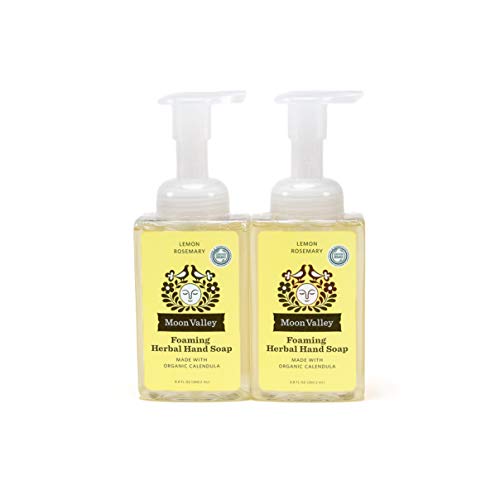 Moon Valley Herbal Foaming Hand Soap, Lemon Rosemary Two Pack, Vegan, Recyclable Bottle #TOP14