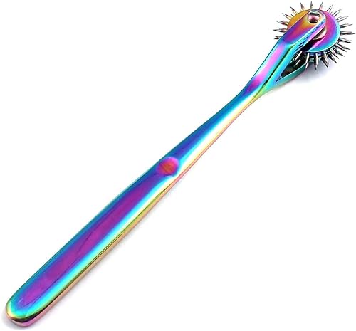 Fun Choice (FC) Stainless Steel Wartenberg Wheel Neuro Pinwheel Multi Color (2 Head)