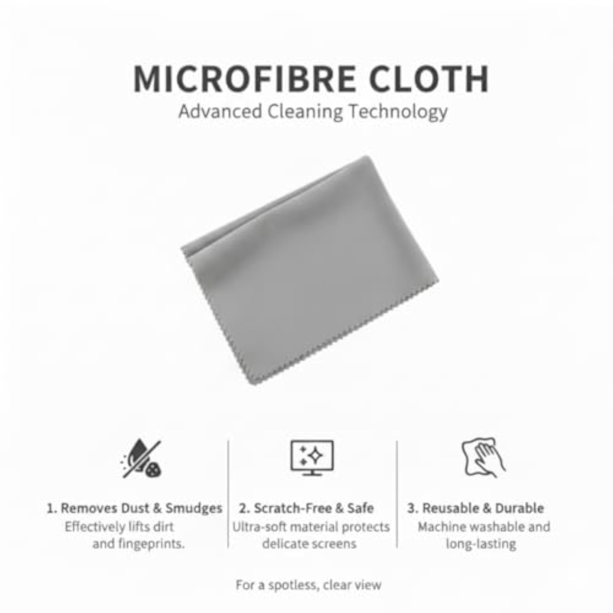 225ml Gel Spray Cleaner with Microfibre Cloth for All Screens
