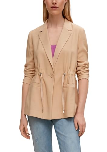Veste femme Comma en textile de qualité supérieure, coupe tailleur aux finitions soignées