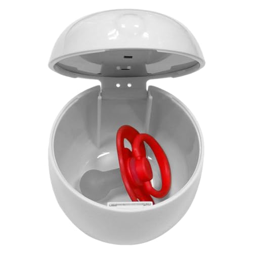 Moreeulsi ボトル洗浄ボックス、乳首クリーナーボックス | UVライト多目的クリーニングボックス - 軽量乳首洗浄ツール、哺乳瓶、食器、おもちゃ、メガネ用ポータブルクリーナーボックス