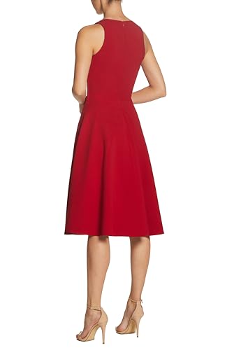 Image of Dress the Population Women's Catalina Solid Sleeveless Fit & Flare Midi Dress