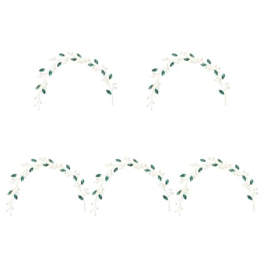NOLITOY 5 Unidades Arco de cabelo tress casamento Jóia acessório de cabelo de noiva cocar de noiva tiara faixa cabelo enfeite de cabeça para noiva faixa de cabeça para noiva broca de vidro