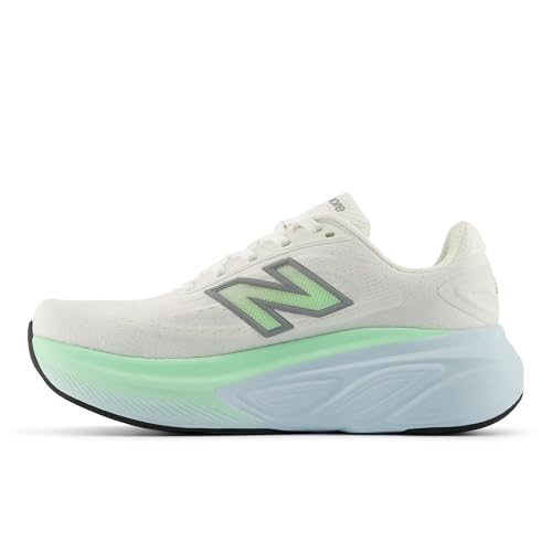 New Balance Women's Fresh Foam X More V6 Running Shoe, Sea Salt/Lab Green/Frosted Glass, 7 M