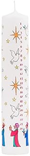 Alison Gardiner Christmas Advent Candle 'Wise Men' Wax Pillar 50 Hours Burn Time