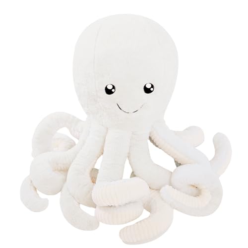 Image of DENTRUN Octopus Plush Toy, Cute Stuffed Animal in 5 Colors 4 Sizes for Gift | 7 /16 /24 /32 inch sizes, 5 vibrant colors, soft plush sea animal, giant gift for all ages, birthday /Xmas /Halloween