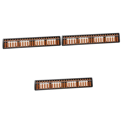 FAVOMOTO 3 Pcs Abacus Accounting Tool Toy Soroban Calculator Counting Beads for Math Chinese Counting Tool Math Bead Counter Chinese Calculator Classic Counting Tool Abs