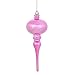 Vickerman 475669-8" Pink Shiny Finial Christmas Tree Ornament (3 Pack) (N174579D)
