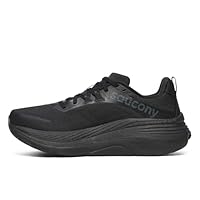 Saucony Men's Hurricane 24 Sneaker, Triple Black, US 8