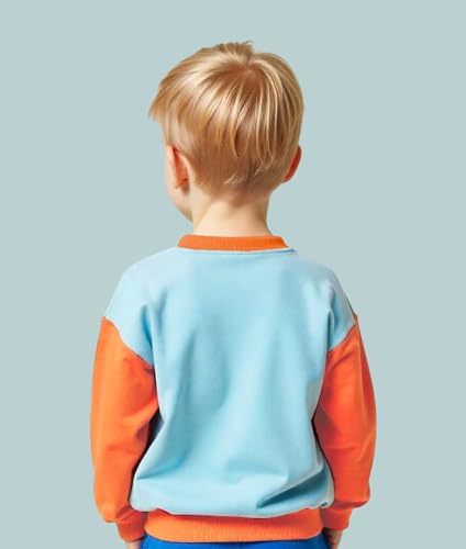 Image of Stylish Kids Sweatshirt Pack of 2 (KL-SW43SKYOR-SW54LMWH)