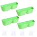 VREF Gospodarstwo domowe stojak na buty, nowy plastikowy kreatywny samoprzylepny stojak na buty ściana drzwi wiszące buty półka organizer na buty półka organizer do przechowywania butów (kolor: Zielony, rozmiar: 4)