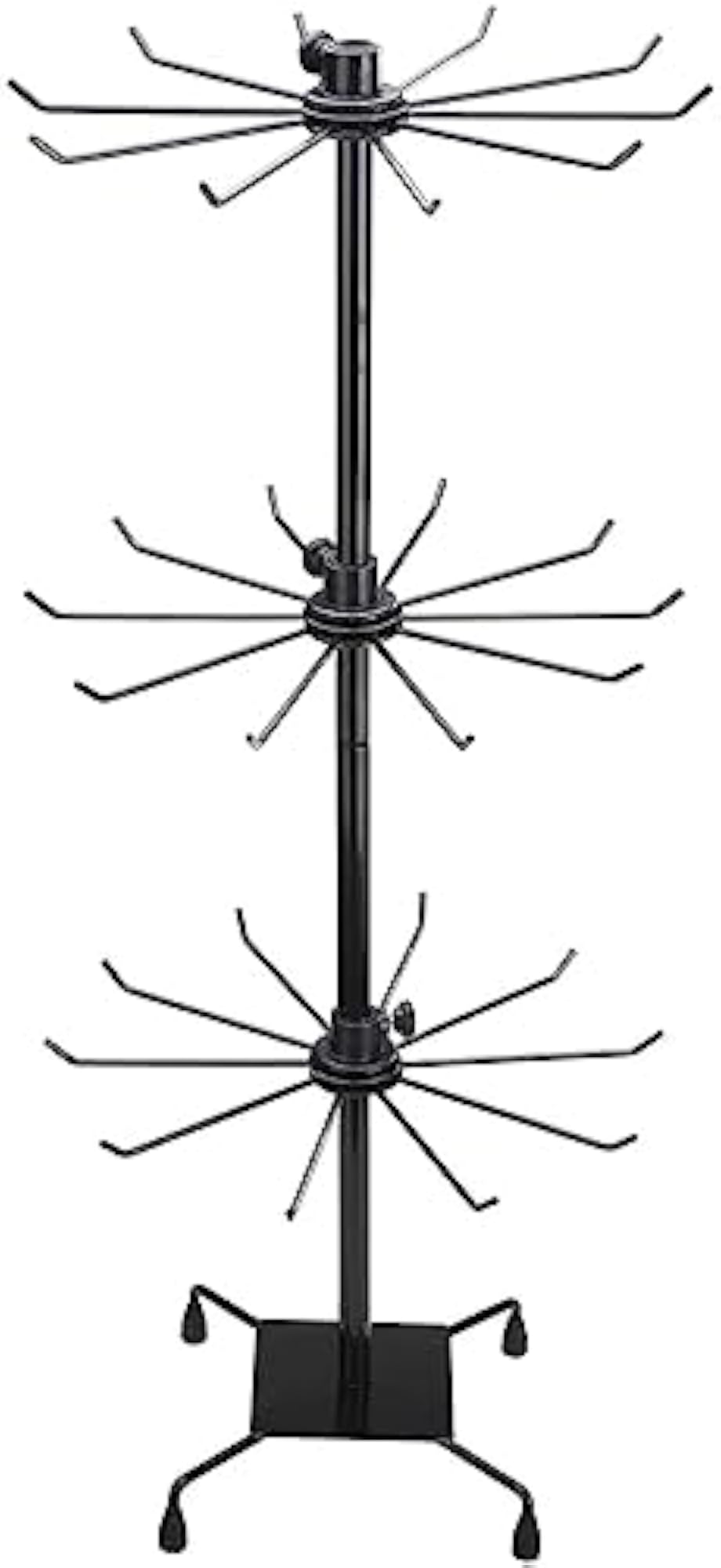 3-Layered Rotating Metal Display Stand for Jewellery