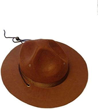 Ponce Trooper Mountie Hat Park Ranger Sheriff Police Costume Mounty Brown