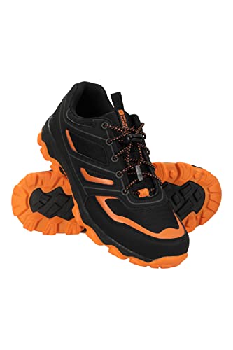 Mountain Warehouse Kids Approach Running Trainers. Indoor & Outdoor Sports Shoes for Boys & Girls. Lightweight, Durable & Breathable - for Spring Summer, Walking & Hiking Grey Kids Shoe Size 12