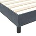 vidaXL Dunkelgraues Samtbettgestell 180 x 200 cm King Size mit Kristallknopf und gepolstertem Design. Stylisches Bett aus robustem Holz für Dein modernes Schlafzimmer.