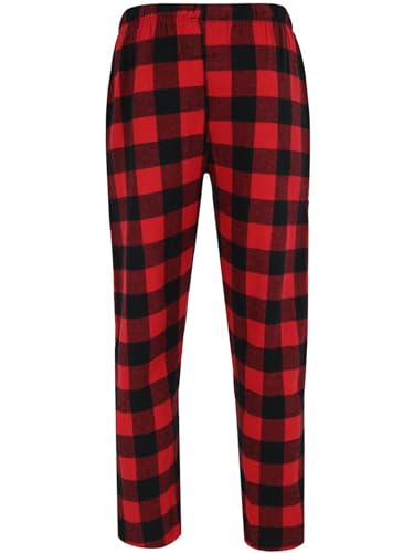 Bottoms Out Men's Plaid Flannel Open Bottom Pants4