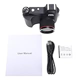 Buachois Digitale Spiegelreflexkamera manueller Fokus Makrofotografie, 4K HD 48MP Foto Video für Zuhause Reisen