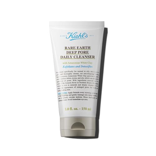 Kiehl's Rare Earth Deep Pore Daily Cleanser, Gentle Exfoliating F...