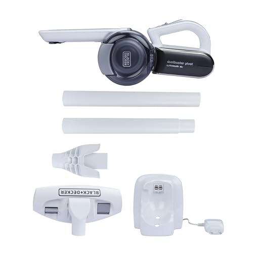 BLACK+DECKER PV1820LF-B1 18V 2.0Ah Cordless Handheld Vacuum Cleaner with 440 ml Bowl Capacity, Patented Nozzle Design Pivots Upto 200 Degrees, Folds...