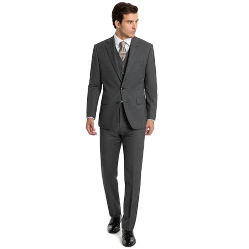 Image of Michael Kors Men's 3-Piece Classic Fit Suit Separates | Pants | Weddings & Formal Events (Jackets & Vests Sold Seperately)