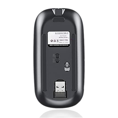 Sa@ Luxury Bling Rechargeable Wireless Mouse With Austrian Crystal Rhinestone,Flat Slim Mouse For Laptop Pc Girl's Gift (Colorful) #TOP4