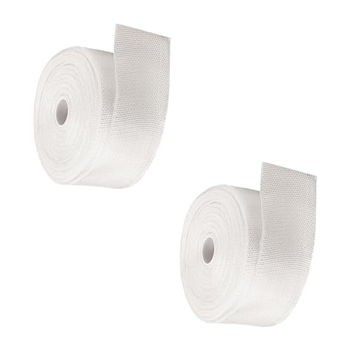 aghoer 2 Rollos de Cinta de Tela de Fibra de Vidrio, Tela de Fibra de Vidrio de 5 cm x 30 m, Cinta para Juntas, Estera de Fibra de Vidrio, Tela de Refuerzo, Cinta de Tela