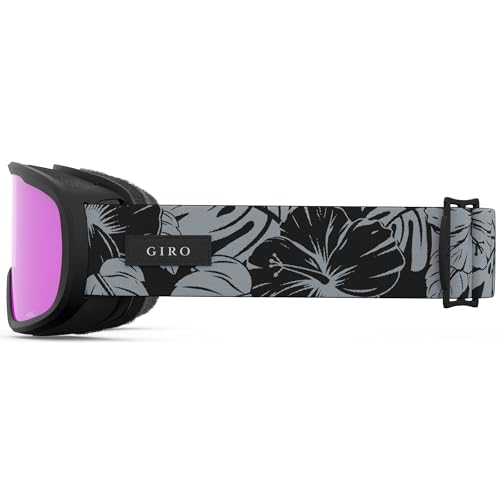 Giro Womens Moxie Ski/Snow Goggles - Black & Grey Botanical LX - Amber Pink/Yellow Lens, BLACK&GREY BOTANICAL - Image 2