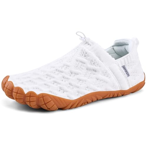 Image of WateLves Barefoot Water Shoes Women Men Beach Breathable Walking Shoes Anti Slip Wide Toe Minimalist Zero Drop Sneakers for Travel Hiking Yoga