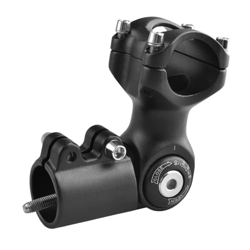 TRIWONDER Bike Stem Adjustable 0-90 Degree Bicycle Handlebar Stem 25.4 31.8 60mm 80mm 93mm 100mm Bike Stem Riser for Mountain Road Bike MTB, BMX (31.8 x 60 mm)