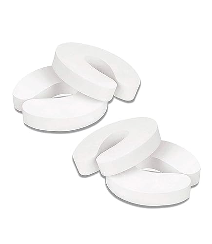 Image of Chipmunks Baby Proofing Finger Pinch Door Guard for Kids Safety, Made in India, Door Stopper Guard for Accidental Door Lock & Slamming for Child, Babies & Pet Safety (White, Pack of 4)