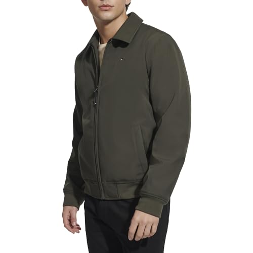 Image of Tommy Hilfiger Mens Classic Soft-shell Bomber Jacket