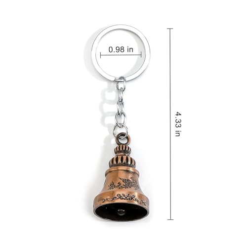 Image of Guardian Bell for Bike, Protective Motorbike Accessory Set of Three, Durable Bicycle Guardian Bell Keychain for Enhanced Riding Safety, Compact Design with Easy Installation